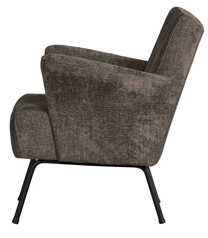 BePureHome Muse Fauteuil - Polyester - Grijs/Bruin - 77x73x70 3 BePureHome Muse Fauteuil - Polyester - Grijs/Bruin - 77x73x70 - Afbeelding 3