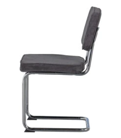 Corduroy Buisframe Stoel - Ribstof - Antraciet - Set Van 2 -Meubels Voor Thuis ac64856828e74808b9385ed6777301f2