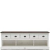 TV Kast Meubel - Newport Flatscreen Dresser - 180x45 Cm - Wit
