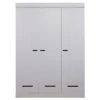 WOOOD Connect Kast 3-Deurs Met Lade - Grenen - Betongrijs - 195x140x53