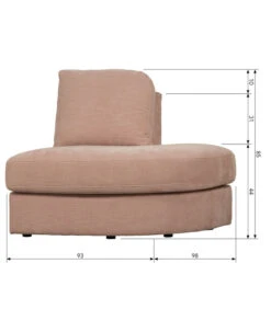 VTwonen Family 1-Zits Element Ronde Hoek Rechts - Roze - 85x93x98 6 VTwonen Family 1-Zits Element Ronde Hoek Rechts - Roze - 85x93x98 -Meubels Voor Thuis af87b4af5e8d444fa1d2c23ffd0c6645