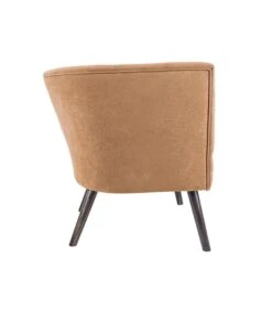 Leitmotiv Stoel Explicit - Suede Look Okergeel - 74x71x74cm -Meubels Voor Thuis b348ea7020444b08838970b8c3e238ae