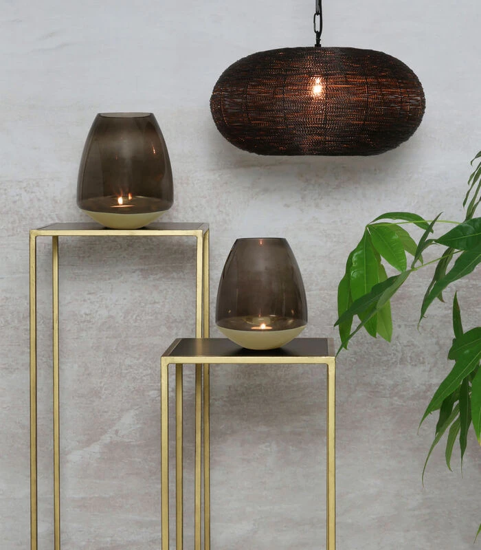 Zuil Boca - Antiek Lood/Zwart - Set 2 Zuil Boca - Antiek Lood/Zwart - Set - Afbeelding 2