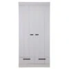 WOOOD Connect Kast 2-Deurs Met Lade - Grenen - Betongrijs - 195x94x53