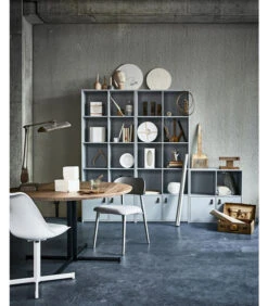 VTwonen Flow Eetkamerstoel - Pp/Metaal - Wit - Set Van 2 -Meubels Voor Thuis b89cb733422c413cb38d62d520f50cfc