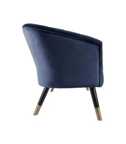 Leitmotiv Bank Royal - Velvet Donker Blauw - 128x71x80cm -Meubels Voor Thuis b92fb06242cf40329a55c4248278e9d0