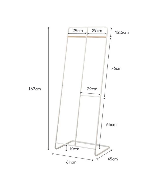 Yamazaki Hanger Rack 1.1 - White 5 Yamazaki Hanger Rack 1.1 - White - Afbeelding 5