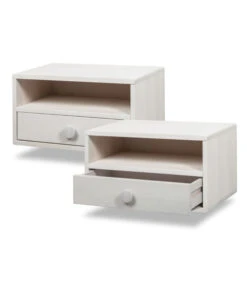 Meubels Voor Thuis 16 2 X Zwevend Nachtkastje HOPE In Berkenhout
