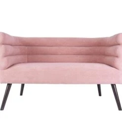 Leitmotiv Bank Explicit - Suede Look Roze - 128x71x74cm
