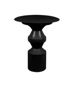 Leitmotiv Bijzettafel Chess King - Zwart - 40,5x40,5x48cm