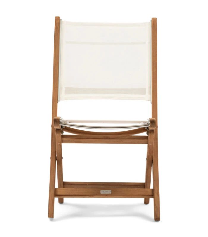 Tuinstoel Zonder Armleuning - Gili Outdoor Dining Chair - Teakout - Wit 1 Tuinstoel Zonder Armleuning - Gili Outdoor Dining Chair - Teakout - Wit