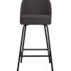 BePureHome Barstoel Vogue - Geweven Stof - Donkergrijs - 89x50x55