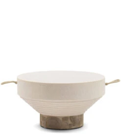 Bijzettafel Buiten - Jimbaran Coffee Table Dia 60 - Beige/wit Zand