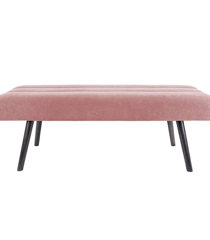 Leitmotiv Bank Explicit - Suede Look Roze - 121x41x43cm 2 Leitmotiv Bank Explicit - Suede Look Roze - 121x41x43cm - Afbeelding 2