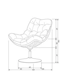 WOOOD Vive Draaifauteuil - Rattan - Naturel/Zwart - 100x82x105 -Meubels Voor Thuis c8a6aae7d07549679f8a4d9c7c1c116b
