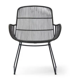 Tuinstoel - Draadstoel - Hartford Outdoor Lounge Chair - Zwart