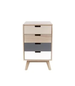 Leitmotiv Ladekast Snap Wood - Met 4 Lades - 40x36x65cm
