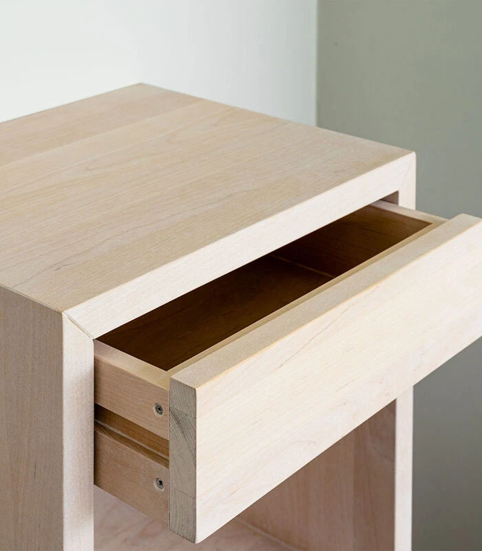 2 X Zwevend Nachtkastje HUGO Met Lade In Berkenhout 3 2 X Zwevend Nachtkastje HUGO Met Lade In Berkenhout - Afbeelding 3