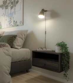 Zwevend Nachtkastje HOPE In Berkenhout -Meubels Voor Thuis ccb9d21165a34e7088fea82c0b971d3a