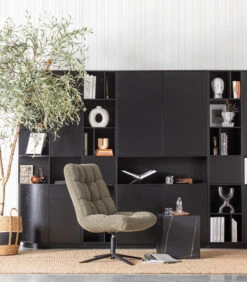 Exclusive Finca Opbergkast Rond Links - Zwart - 210x78x40 -Meubels Voor Thuis ccce313fcec94bddbee0705f9329db89