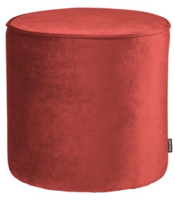 WOOOD Sara Poef Hoog - Fluweel - Raspberry - 46x46x46
