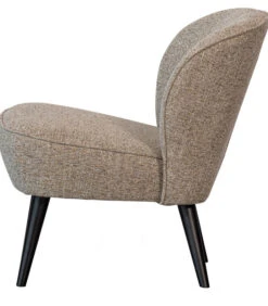 WOOOD Fauteuil Sara - Polyester - Naturel - 71x59x70 -Meubels Voor Thuis cf9368427f2c4f219f4b4a9050ed5ae6