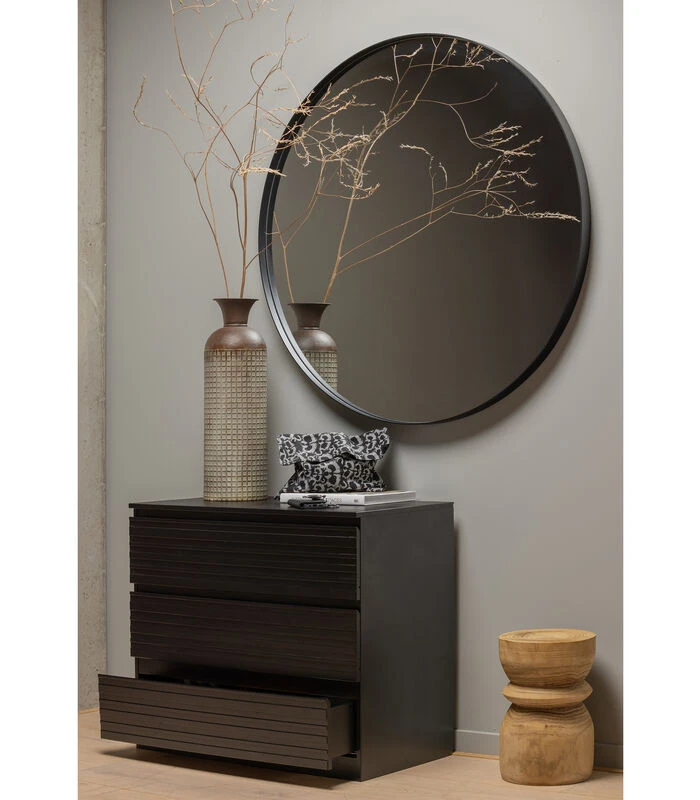 WOOOD Jente Ladekast 3 Lades - Grenen - Zwart - 74,8x83x45,8 2 WOOOD Jente Ladekast 3 Lades - Grenen - Zwart - 74,8x83x45,8 - Afbeelding 2