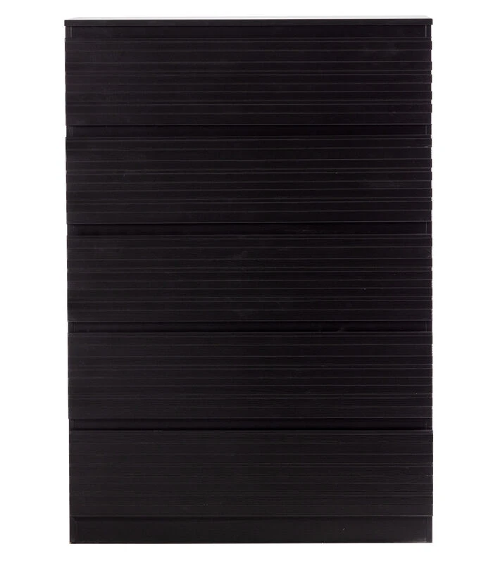 WOOOD Jente Ladekast 5 Lades - Grenen - Zwart - 119,4x83x45.8 3 WOOOD Jente Ladekast 5 Lades - Grenen - Zwart - 119,4x83x45.8 - Afbeelding 3