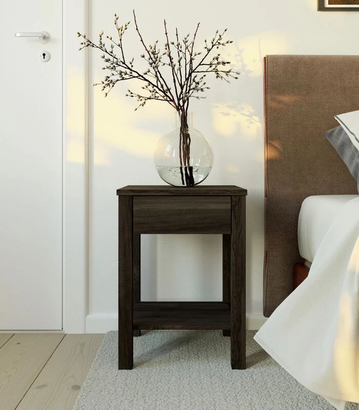 Nachtkastje TOMMY In Berkenhout 2 Nachtkastje TOMMY In Berkenhout - Afbeelding 2