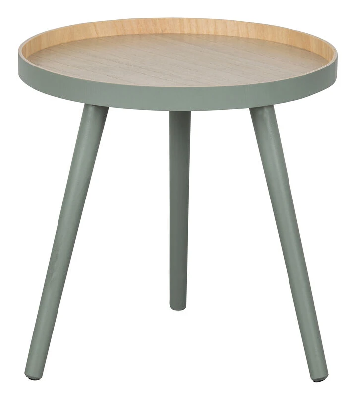 WOOOD Sasha Bijzettafel - MDF - Groen - 41x41x40.5 1 WOOOD Sasha Bijzettafel - MDF - Groen - 41x41x40.5