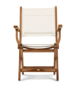 Tuinstoel Met Armleuning Gili Outdoor Dining Armchair - Teakout - Wit