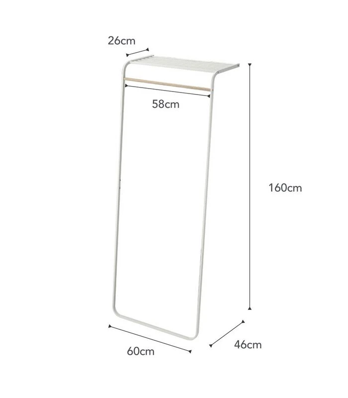 Yamazaki Shelf Coat Hanger - White 3 Yamazaki Shelf Coat Hanger - White - Afbeelding 3