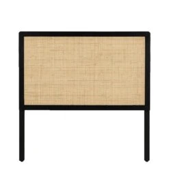 Leitmotiv Hoofdbord Galant - Hout Zwart - 100x6x95cm