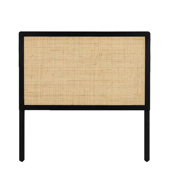 Leitmotiv Hoofdbord Galant - Hout Zwart - 100x6x95cm 1 Leitmotiv Hoofdbord Galant - Hout Zwart - 100x6x95cm