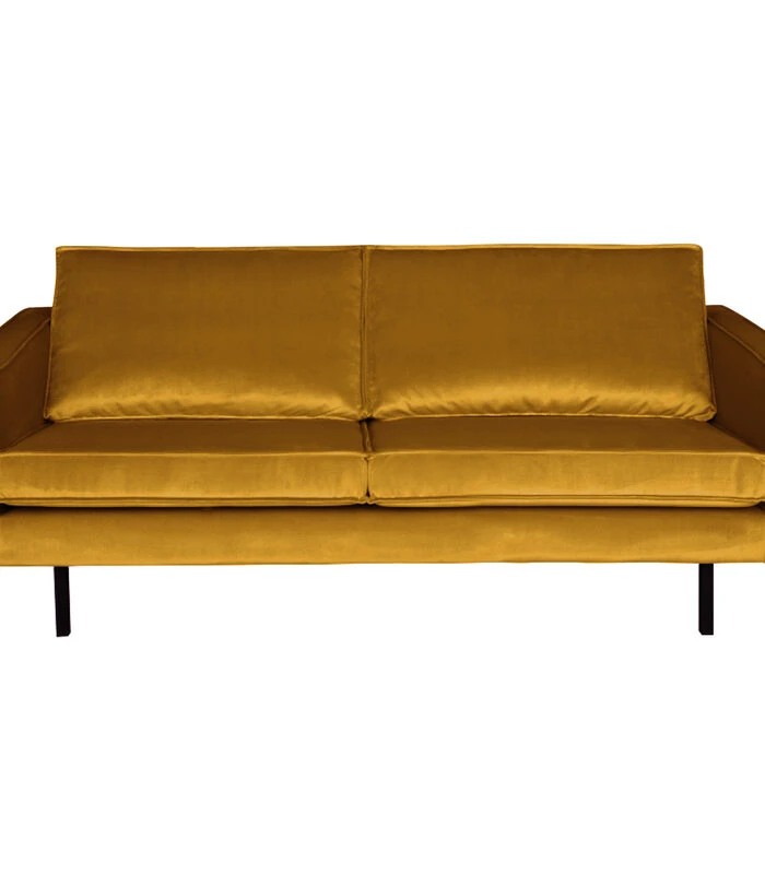 BePureHome Rodeo Bank 2,5-Zits - Velvet - Oker - 85x190x86 1 BePureHome Rodeo Bank 2,5-Zits - Velvet - Oker - 85x190x86