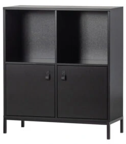 VTwonen Lower Case Incl. Onderstel - Grenen - Zwart - 93x81x35