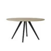 Eettafel Magnifera - Hout/Zwart - Ø120cm