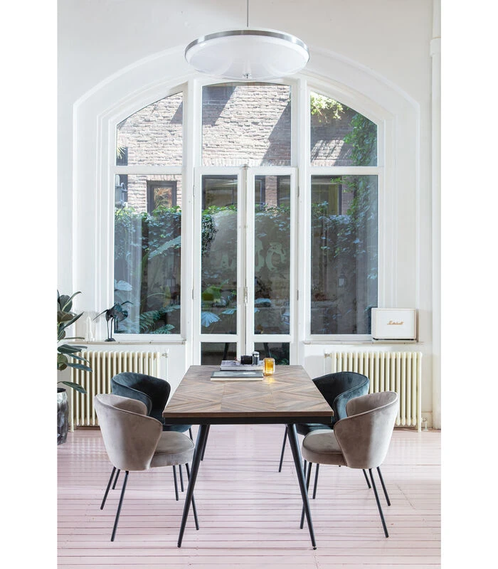 BePureHome Admit Eetkamerstoel - Fluweel - Khaki - Set Van 2 3 BePureHome Admit Eetkamerstoel - Fluweel - Khaki - Set Van 2 - Afbeelding 3