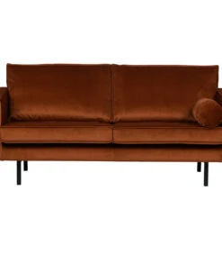 BePureHome Rodeo Bank 2,5-Zits - Velvet - Roest - 85x190x86 -Meubels Voor Thuis e65336c1edf54e78ab617160a9a4cb5e