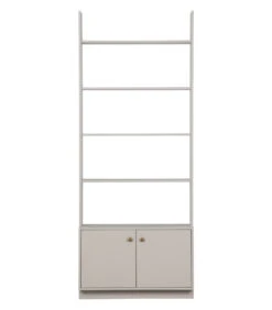 WOOOD Boekenkast Madu - Grenen - Wolkengrijs - 200x80x35