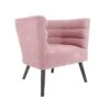 Leitmotiv Stoel Explicit - Suede Look Roze - 74x71x74cm