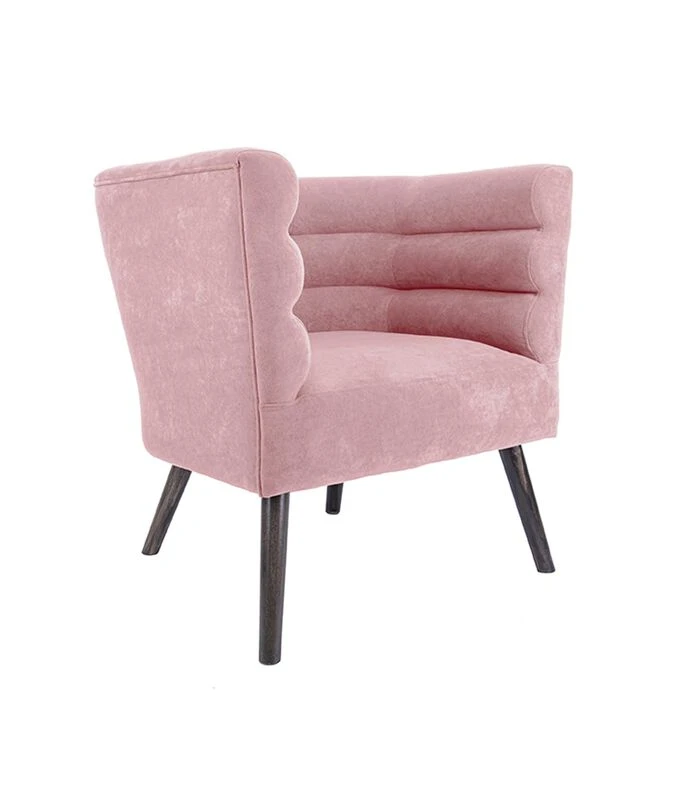 Leitmotiv Stoel Explicit - Suede Look Roze - 74x71x74cm 1 Leitmotiv Stoel Explicit - Suede Look Roze - 74x71x74cm