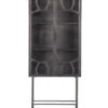 BePureHome Gracious Vitrinekast - Metaal - Zwart - 181x81x41