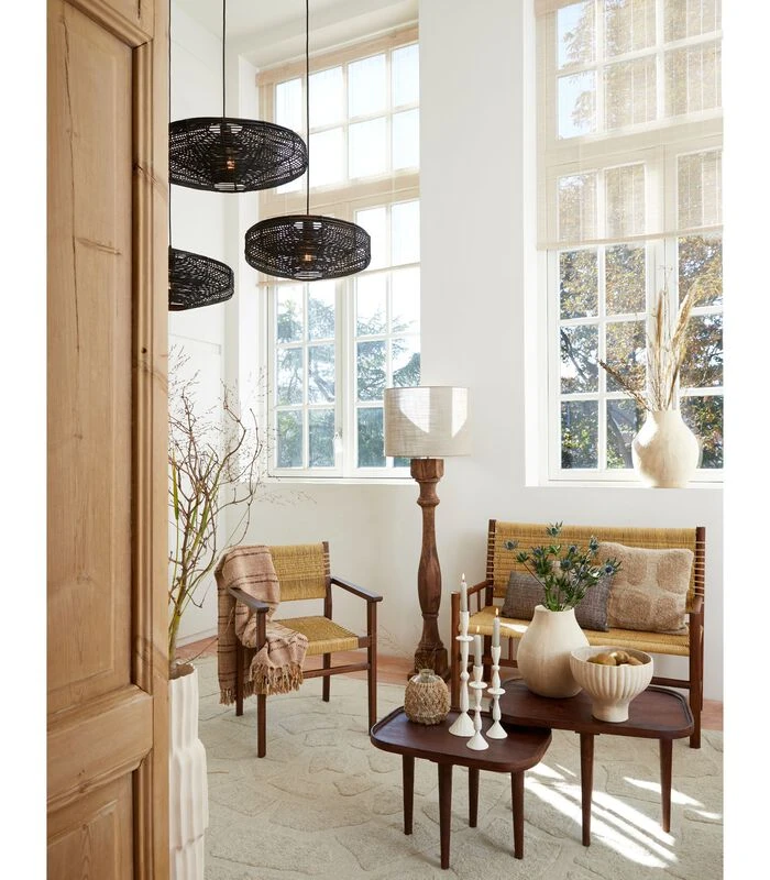 Bijzettafel Mazabe - Hout - 55x40x40cm 2 Bijzettafel Mazabe - Hout - 55x40x40cm - Afbeelding 2