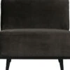 BePureHome Statement 1-Zits Element - Velvet - Warm Groen - 77x79x93