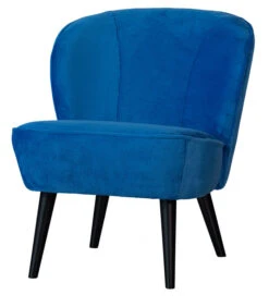 WOOOD Fauteuil Sara - Polyester - Felblauw - 71x59x70