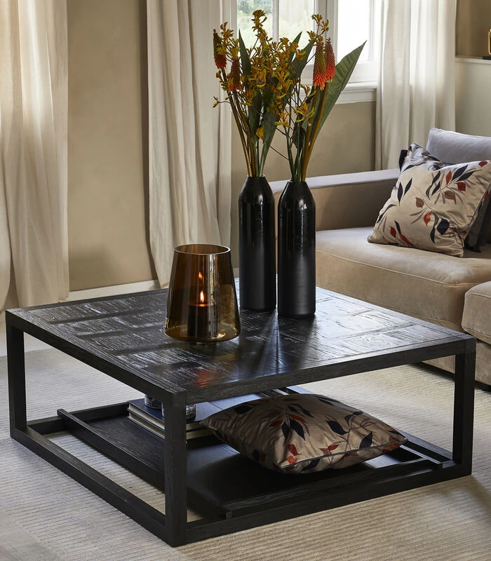 Salontafel Colombe 110x110 - Zwart 2 Salontafel Colombe 110x110 - Zwart - Afbeelding 2