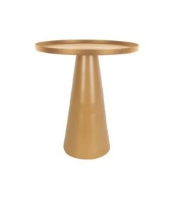 Leitmotiv Bijzettafel Force - Large - Aluminium Mosterdgeel - Ø43x48,5cm