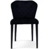 Eetstoel Isabelle Dining Chair Vel IIIIndigo - Polyester, Rubberhout - (LxBxH) 64.0x54.5x86.5 Cm
