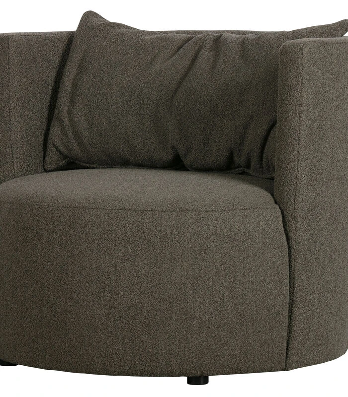 VTwonen Explore Fauteuil - Boucle - Bruin - 81x96x92 3 VTwonen Explore Fauteuil - Boucle - Bruin - 81x96x92 - Afbeelding 3